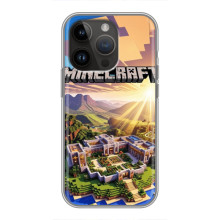 Чехол с картинками Майнкрафт для Айфон 14 Про – Minecraft