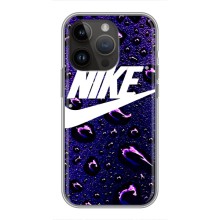 Чехол с логотипом Найк на iPhone 14 Pro – Найк на фиолетовом