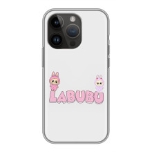 Чехол с принтом Лабубу для iPhone 14 Pro – Логотип Лабубу