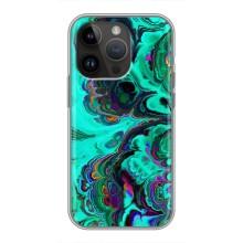 Чохли з тематикою "Мрамор" на Айфон 14 Про (Салатний мрамор)