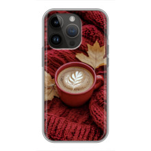 Чехол с уникальным дизайном «Осень с кофе» для iPhone 14 Pro – Кофе на пледе