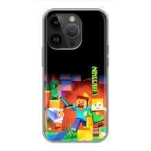 Чохли для iPhone 14 Pro (Персонажі МайнКрафт) (Герой Майнкрафт)