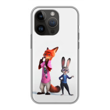 Силиконовый чехол с принтом Зоотрополіс для iPhone 14 Pro – Джуди и Ник
