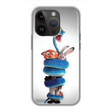 Силиконовый чехол с принтом Зоотрополіс для iPhone 14 Pro – Змея Зоо