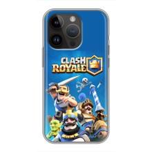 Силіконовий Чохол (атрибутика Клеш Роял) для iPhone 14 Pro (Клеш Король)