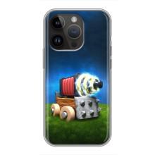 Силіконовий Чохол (атрибутика Клеш Роял) для iPhone 14 Pro (Гармата)