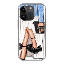 Силіконовый Чохол на iPhone 14 Pro з картинкой Модных девушек (Мода)