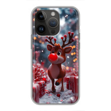 Яскравий чохол для iPhone 14 Pro з Зимові Оленята – Олень серед подарунків