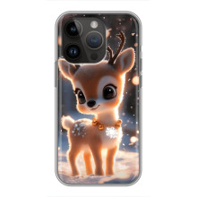 Яскравий чохол для iPhone 14 Pro з Зимові Оленята – Оленятко
