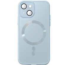 Чохол TPU+Glass Sapphire Midnight with MagSafe для Apple iPhone 14 (6.1") – Блакитний