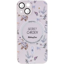 TPU+PC чехол Secret Garden with MagSafe для Apple iPhone 14 (6.1") – White