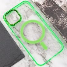 Чехол TPU Iris with MagSafe для Apple iPhone 14 (6.1") – Салатовый