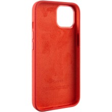Чехол Silicone Case Metal Buttons (AA) для Apple iPhone 14 (6.1") – Красный