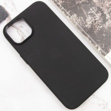 Чехол Silicone Case Metal Buttons (AA) для Apple iPhone 14 (6.1") – Черный