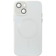Чохол TPU+Glass Sapphire Midnight with MagSafe для Apple iPhone 14 (6.1") – Білий