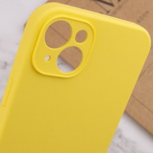 Чехол Silicone Case Full Camera Protective (AA) NO LOGO для Apple iPhone 14 (6.1") – Желтый