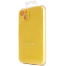 Чохол Silicone Case Full Camera Protective (AA) NO LOGO для Apple iPhone 14 (6.1") – Жовтий
