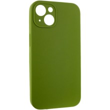 Чехол Silicone Case Full Camera Protective (AA) NO LOGO для Apple iPhone 14 (6.1") – Зеленый