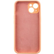 Чехол Silicone Case Full Camera Protective (AA) NO LOGO для Apple iPhone 14 (6.1") – Оранжевый