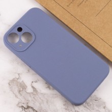 Чехол Silicone Case Full Camera Protective (AA) NO LOGO для Apple iPhone 14 (6.1") – Серый