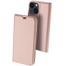 Чохол-книжка Dux Ducis з кишенею для візиток для Apple iPhone 14 / 13 (6.1") (Rose Gold)