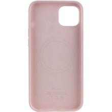 Чохол Silicone case (AAA) full with Magsafe для Apple iPhone 14 (6.1") – Рожевий