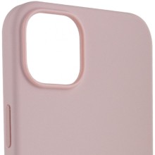 Чохол Silicone case (AAA) full with Magsafe для Apple iPhone 14 (6.1") – Рожевий