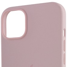 Чохол Silicone case (AAA) full with Magsafe для Apple iPhone 14 (6.1") – Рожевий