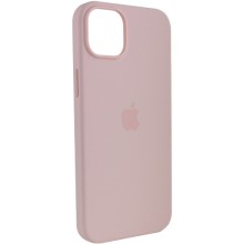 Чохол Silicone case (AAA) full with Magsafe для Apple iPhone 14 (6.1") – Рожевий