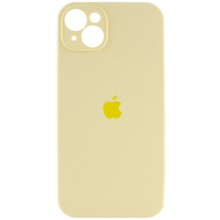 Чохол Silicone Case Full Camera Protective (AA) для Apple iPhone 14 (6.1") (Жовтий)