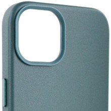 Шкіряний чохол Leather Case (AA Plus) with MagSafe для Apple iPhone 14 (6.1") – Сосновий зелений