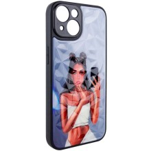 TPU+PC чохол Prisma Ladies для Apple iPhone 14 (6.1") – Bla111111ck in White