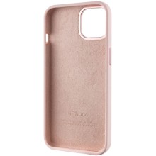 Чехол Silicone Case Metal Buttons (AA) для Apple iPhone 14 (6.1") – Розовый