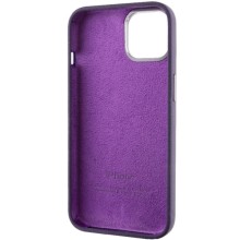 Чехол Silicone Case Metal Buttons (AA) для Apple iPhone 14 (6.1") – Фиолетовый