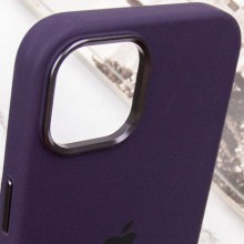 Чехол Silicone Case Metal Buttons (AA) для Apple iPhone 14 (6.1") – Фиолетовый