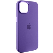 Чехол Silicone Case Metal Buttons (AA) для Apple iPhone 14 (6.1") – Фиолетовый