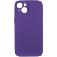 Чехол Silicone Case Full Camera Protective (AA) NO LOGO для Apple iPhone 14 (6.1") (Фиолетовый)