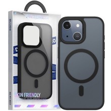 TPU+PC чохол Blueo Skin Friendly Frosted with MagSafe для Apple iPhone 14 / 13 (6.1") – Чорний