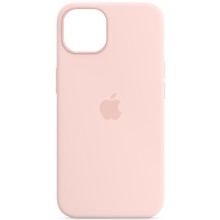 Чохол Silicone case (AAA) full with Magsafe and Animation для Apple iPhone 14 (6.1") – Рожевий