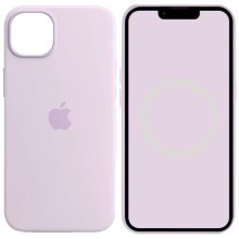 Чехол Silicone case (AAA) full with Magsafe and Animation для Apple iPhone 14 (6.1") (Сиреневый)