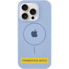 Чехол Silicone Case Full Protective (AA) with MagSafe для Apple iPhone 14 (6.1") – Голубой