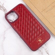 Шкіряний чохол Polo Santa Barbara для Apple iPhone 14 (6.1") – Червоний