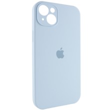 Чехол Silicone Case Full Camera Protective (AA) для Apple iPhone 14 (6.1") – Голубой
