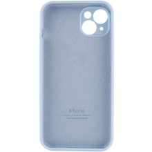 Чехол Silicone Case Full Camera Protective (AA) для Apple iPhone 14 (6.1") – Голубой