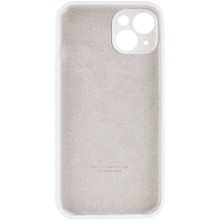 Чехол Silicone Case Full Camera Protective (AA) для Apple iPhone 14 (6.1") – Белый