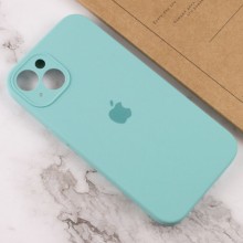 Чехол Silicone Case Full Camera Protective (AA) для Apple iPhone 14 (6.1") – Бирюзовый