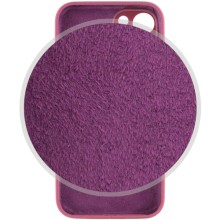 Чехол Silicone Case Full Camera Protective (AA) для Apple iPhone 14 (6.1") – Бордовый