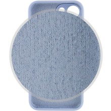 Чехол Silicone Case Full Camera Protective (AA) для Apple iPhone 14 (6.1") – Голубой