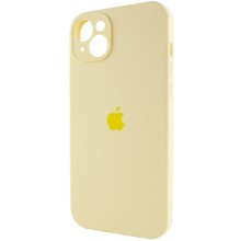 Чехол Silicone Case Full Camera Protective (AA) для Apple iPhone 14 (6.1") – Желтый