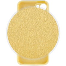 Чехол Silicone Case Full Camera Protective (AA) для Apple iPhone 14 (6.1") – Желтый